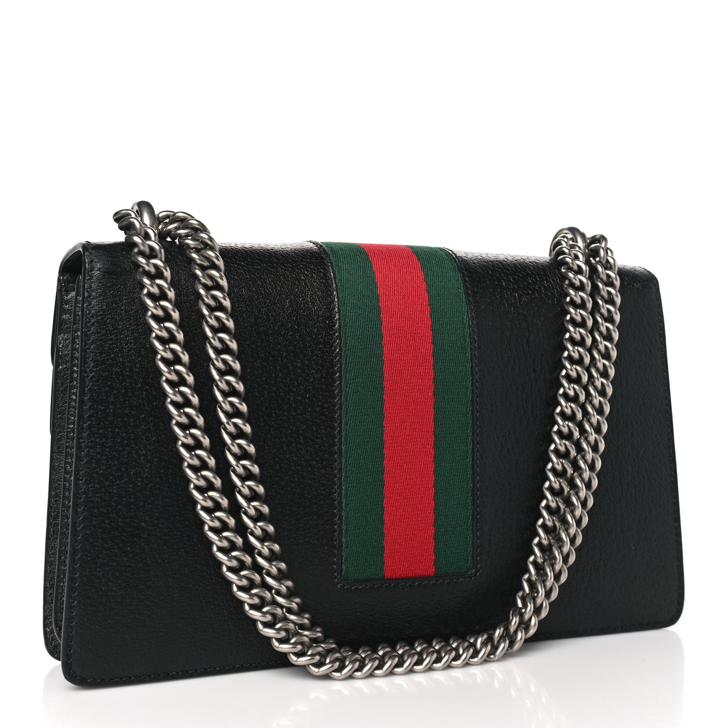 Calfskin Web Small Dionysus Shoulder Bag Black