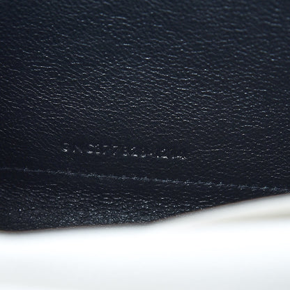 Saint Laurent Grain De Poudre Matelasse Chevron Monogram Chain Wallet Porcellana 9 of 10
