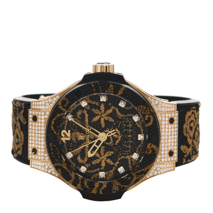 Hublot 18K Yellow Gold Diamond Pave 41mm Big Bang "Broderie" Limited Edition Automatic Watch 343.VX.6580.NR.0804 2 of 4