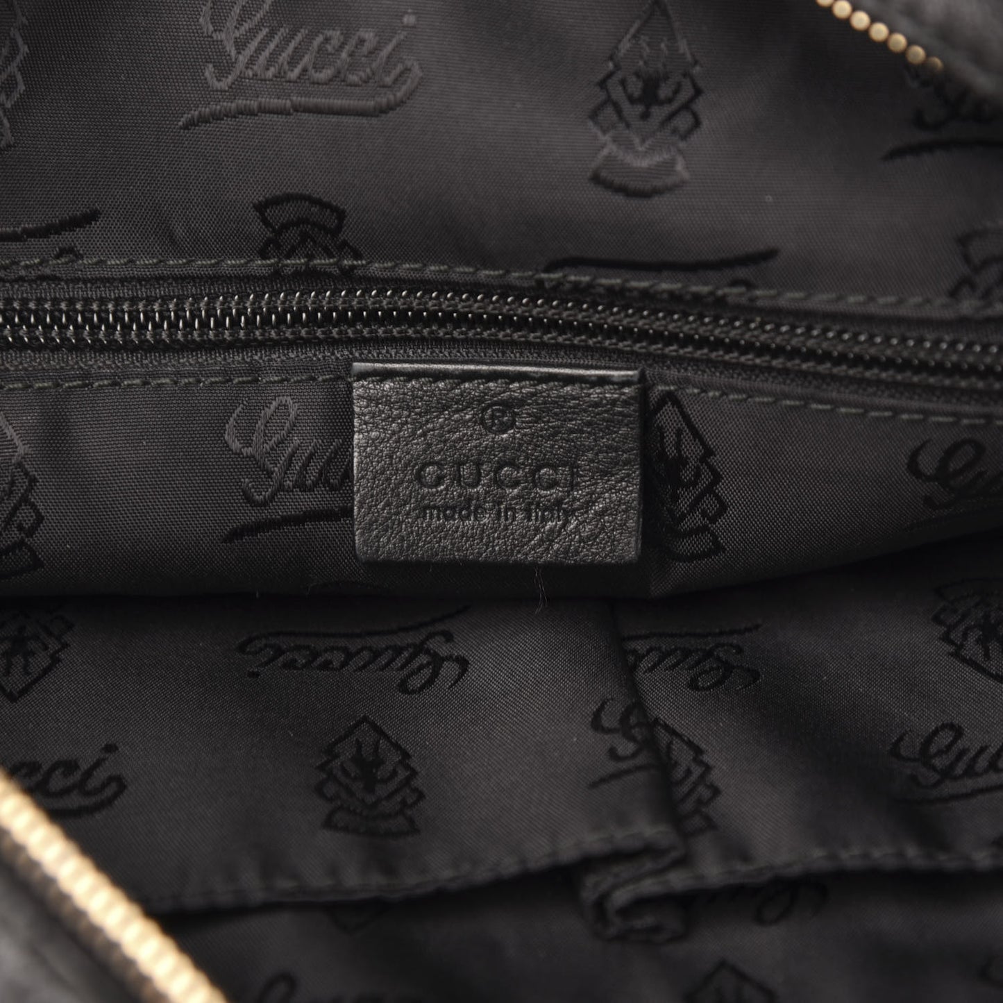 Guccissima Medium Messenger Black