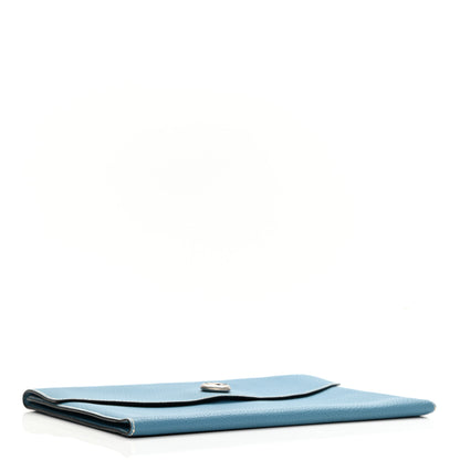 Hermes Togo Pochette Rio Blue Jean 4 of 10