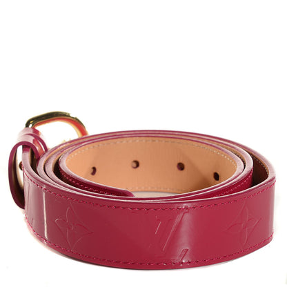 Louis Vuitton Vernis Ceinture 30mm Belt 90 36 Rose Indien 3 of 8