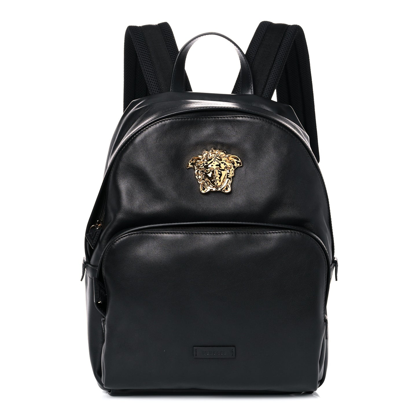 Calfskin Palazzo Medusa Backpack Black