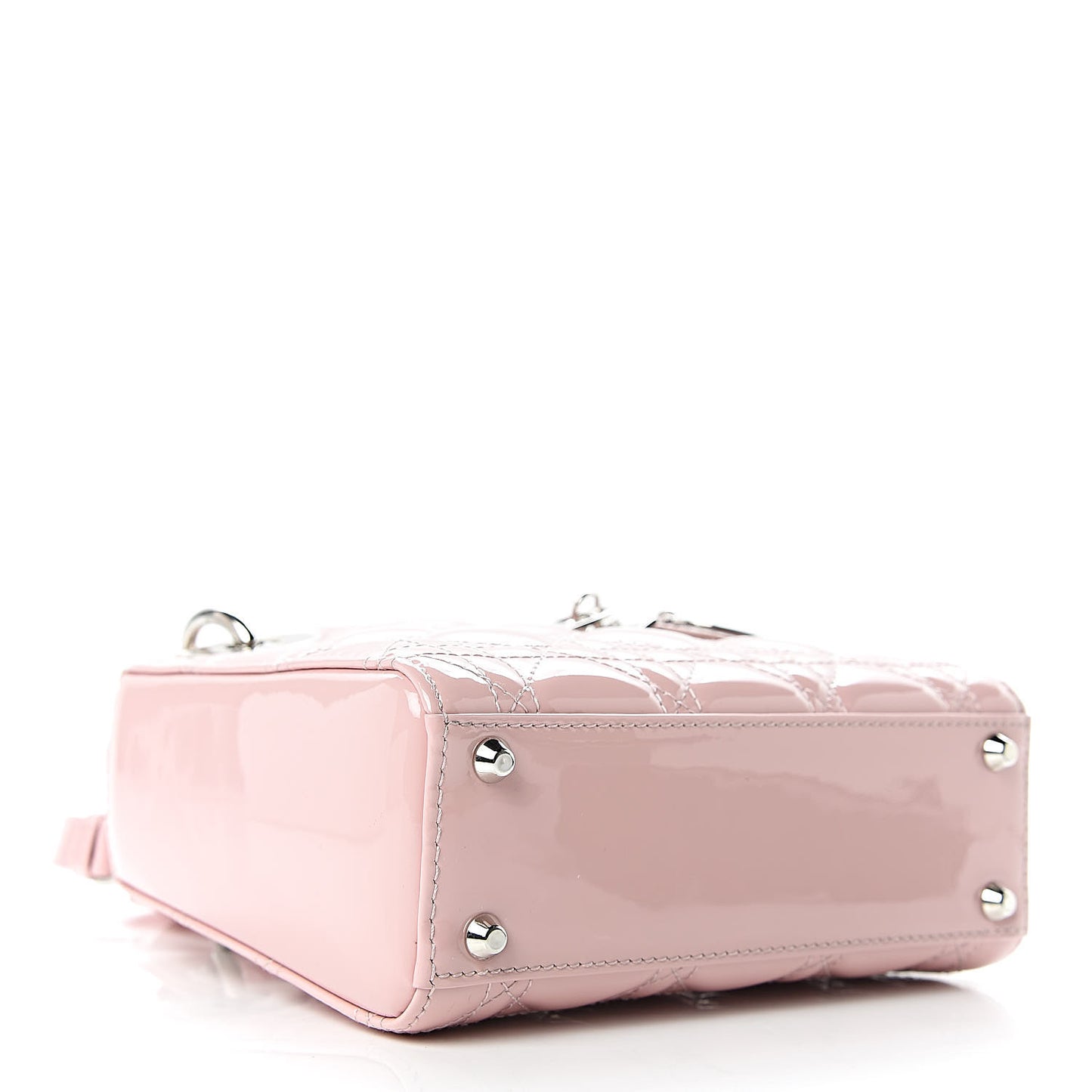 Patent Cannage Mini Lady Dior Pink