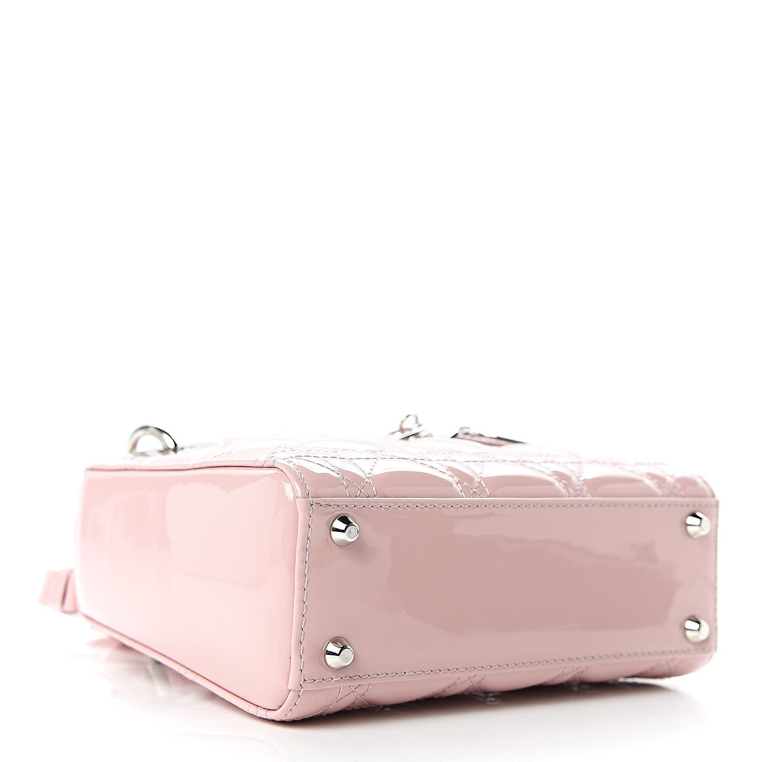 Christian Dior Patent Cannage Mini Lady Dior Pink 4 of 12