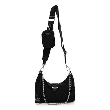 Prada Re-Nylon Saffiano Re-Edition 2005 Shoulder Bag Black 1 of 12