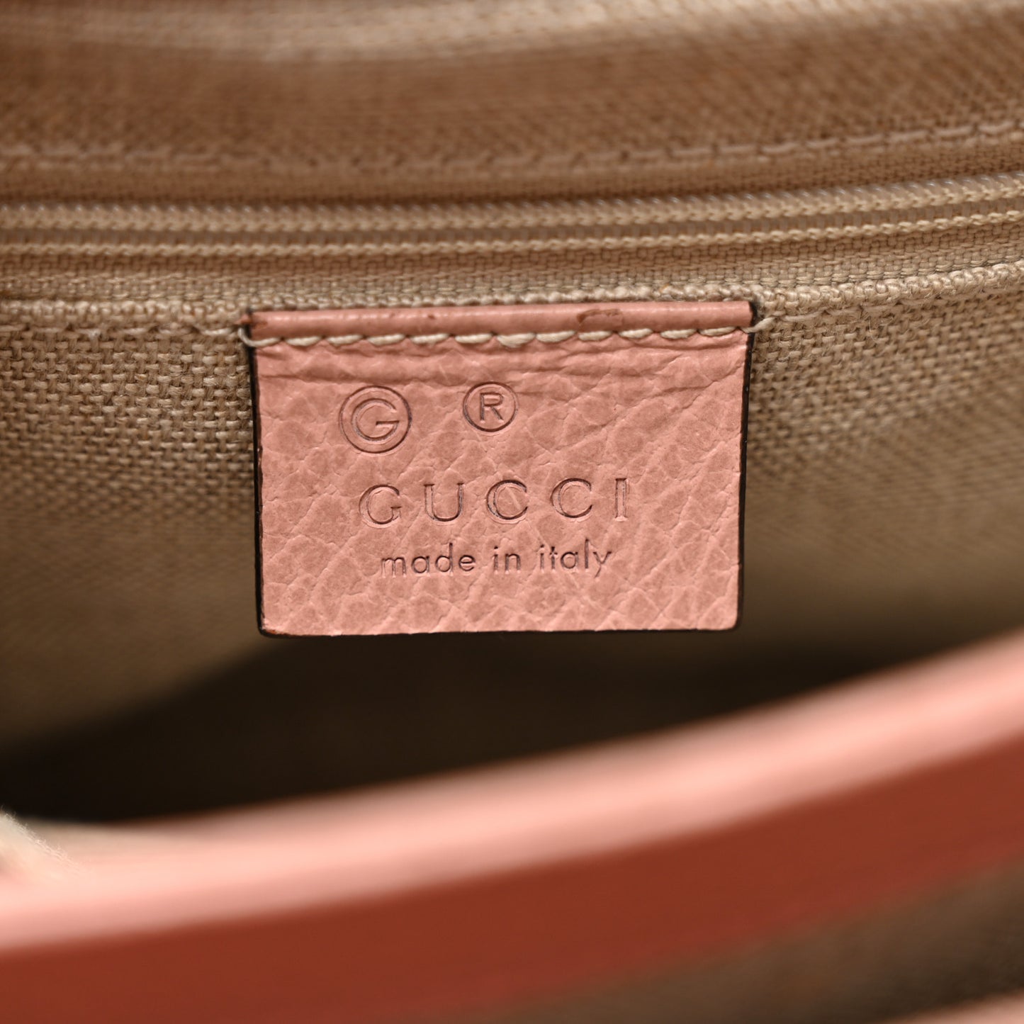 Dollar Calfskin Interlocking G Top Handle Shoulder Bag Soft Pink