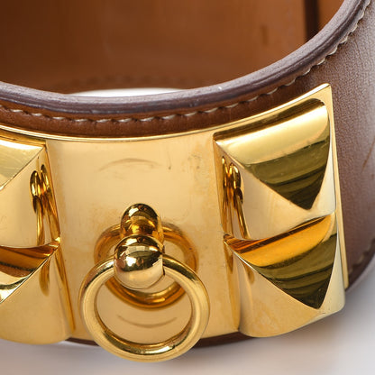 Hermes Barenia Collier de Chien CDC Bracelet S Fauve 12 of 12
