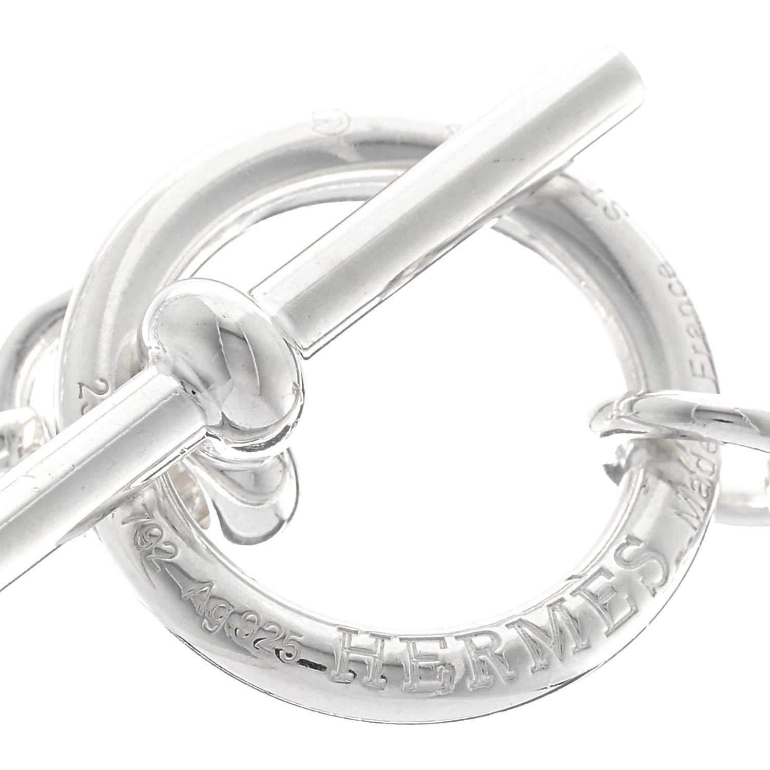 Hermes Sterling Silver Chaine d'Ancre Punk Necklace ST 5 of 6