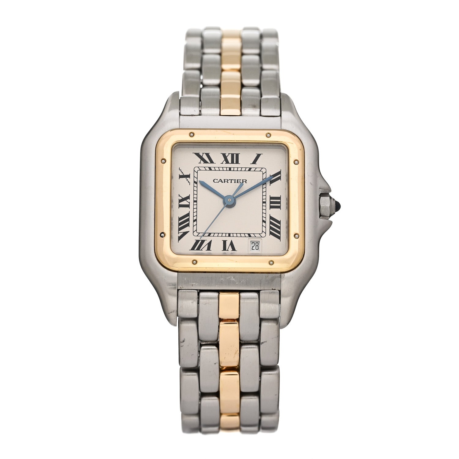 Cartier Stainless Steel 18K Yellow Gold 27mm Panthere Quartz Watch 1 of 4