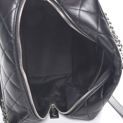Saint Laurent Calfskin Y Quilted Monogram Medium Loulou Bowling Bag Black 5 of 7