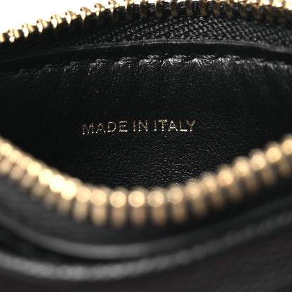 Burberry Grainy Calfskin Zip TB Card Case Black 9 of 10