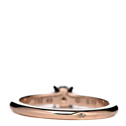 Cartier 18K Pink Gold Diamond .19ct Solitaire Engagement Ring 49 4.75 4 of 6