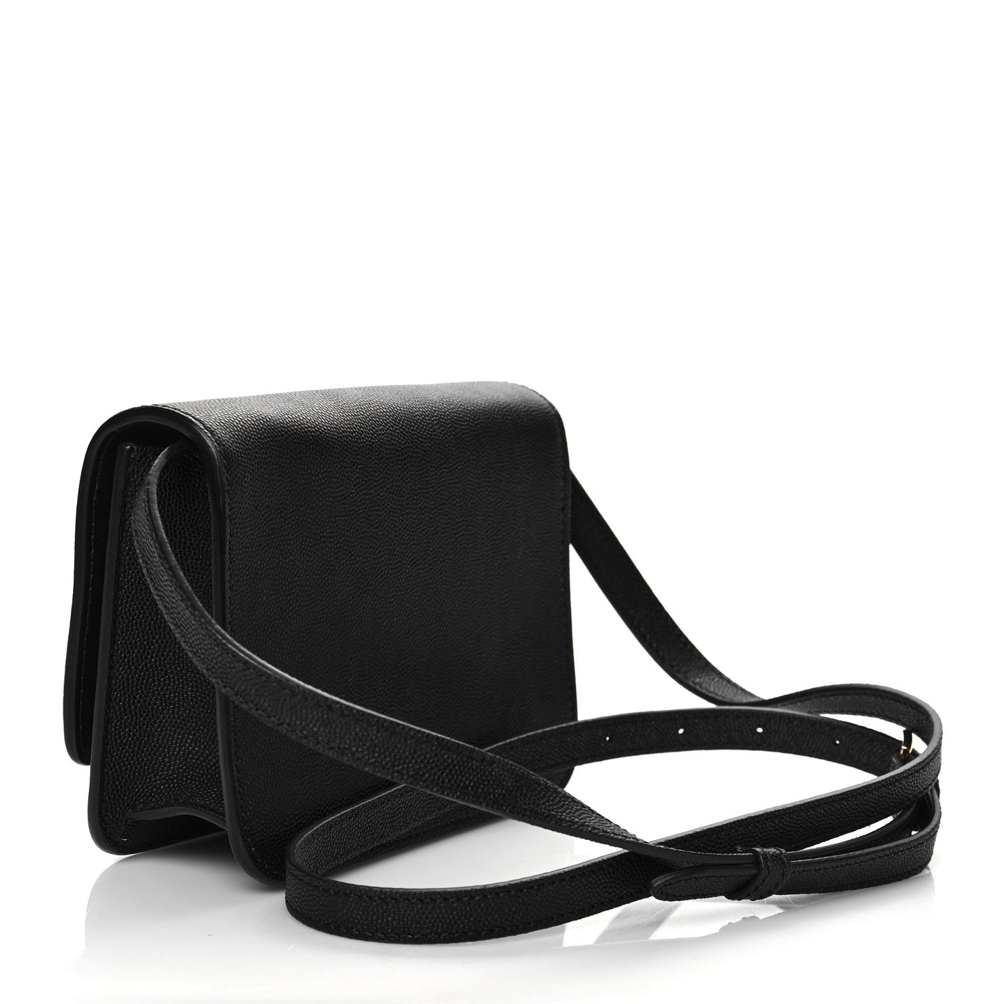 Grained Calfskin Mini TB Bag Black