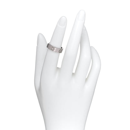 Cartier 18K White Gold 5.5mm LOVE Ring 51 5.75 2 of 4
