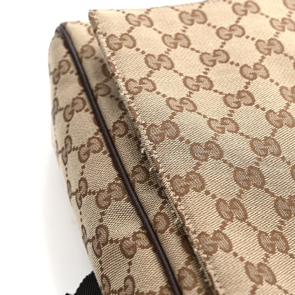 Gucci Monogram Small Flap Messenger Bag Beige Dark Brown 14 of 14