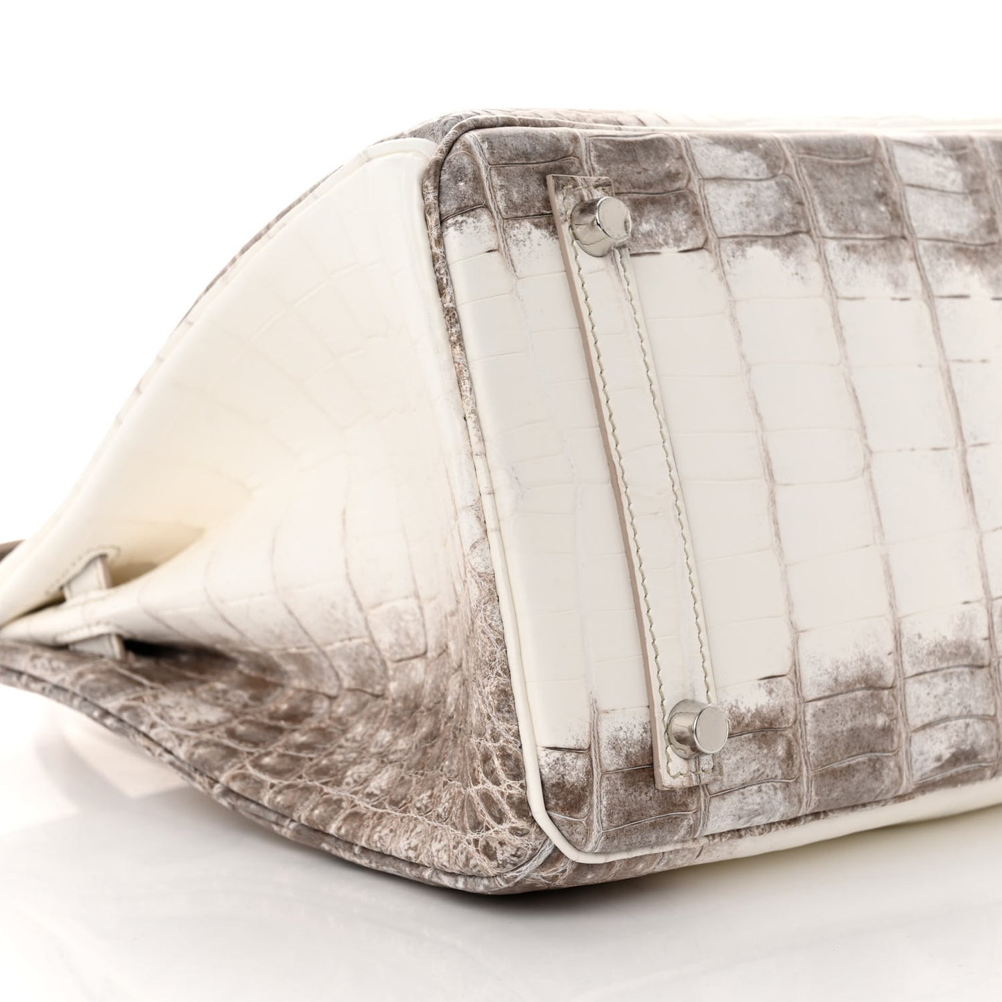 Matte Niloticus Crocodile Himalaya Birkin 30 Blanc