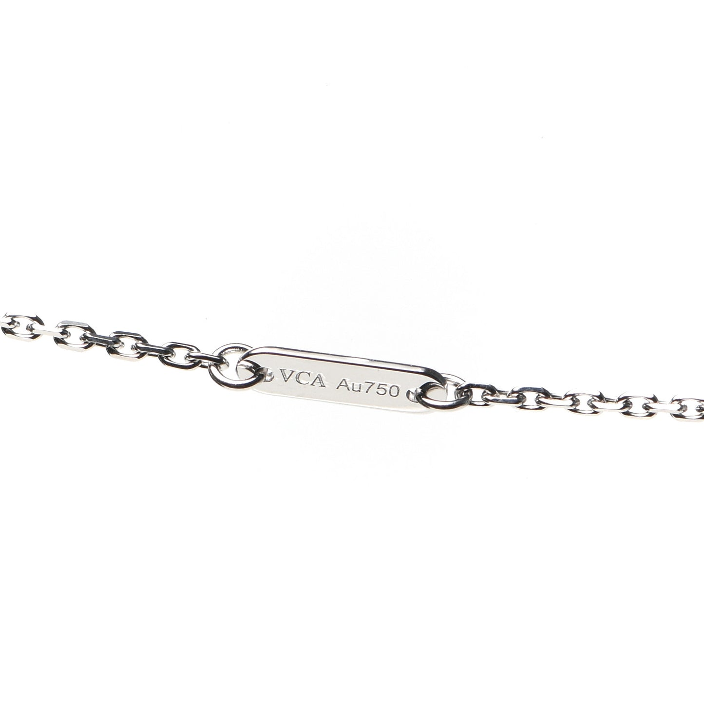 18K White Gold Diamond Mini Frivole Pendant Necklace