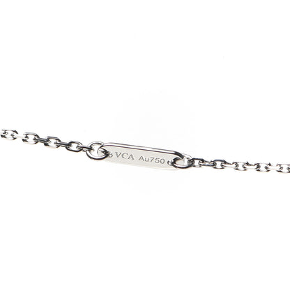Van Cleef & Arpels 18K White Gold Diamond Mini Frivole Pendant Necklace 5 of 6