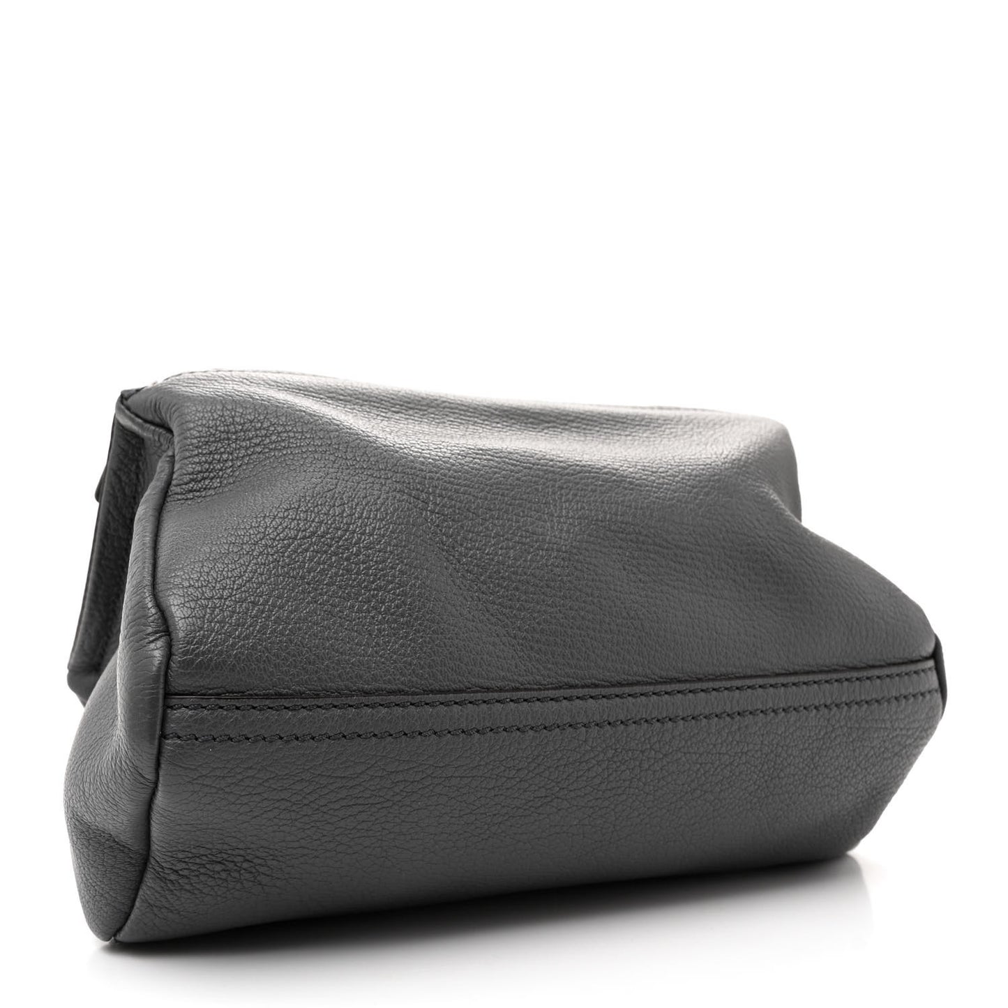 Sugar Goatskin Small Pandora Box Crossbody Bag Storm Grey