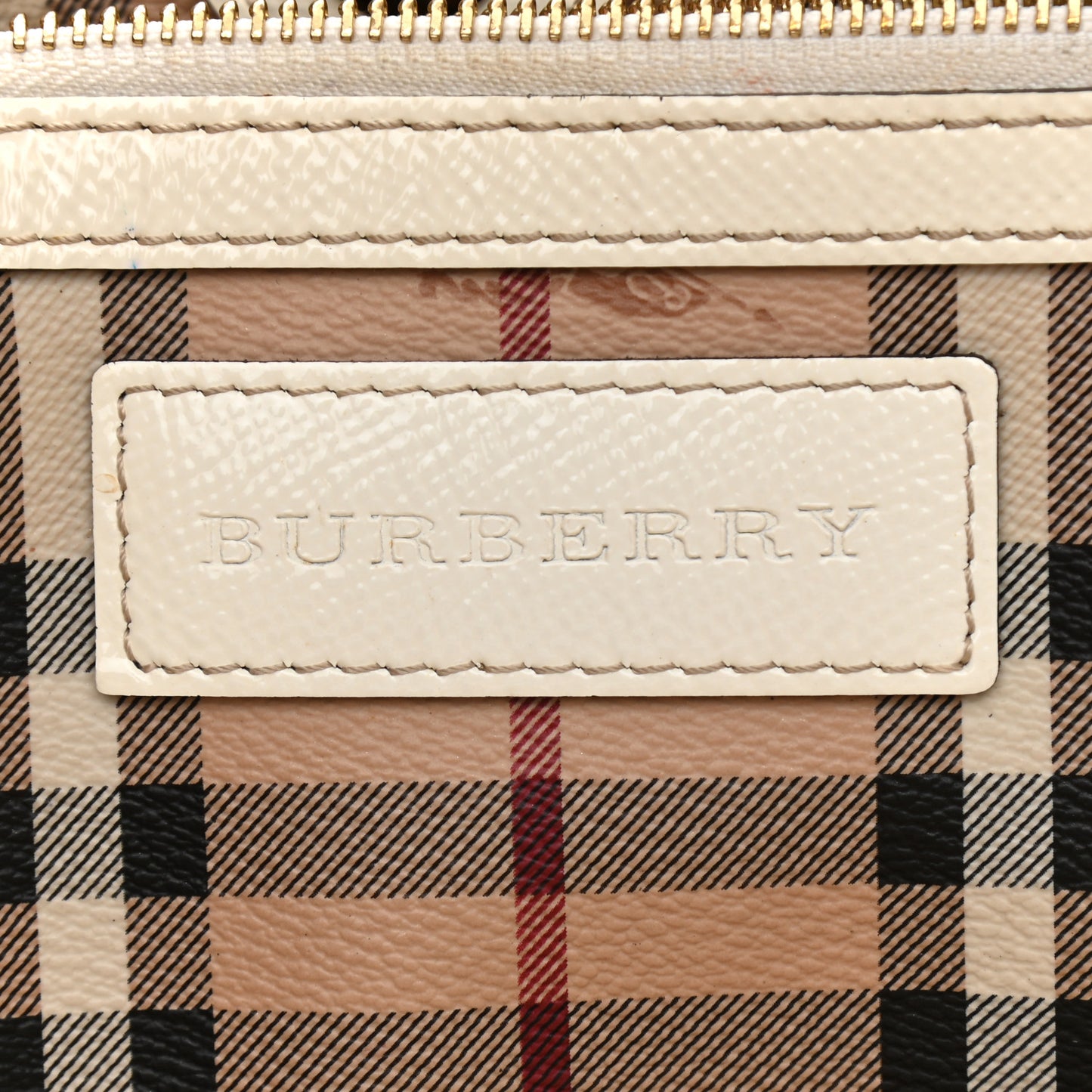 Haymarket Check Small Canterbury Tote White