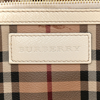 Burberry Haymarket Check Small Canterbury Tote White 6 of 18