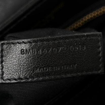 Saint Laurent Calfskin Y Quilted Monogram Toy Loulou Crossbody Bag Black 7 of 11