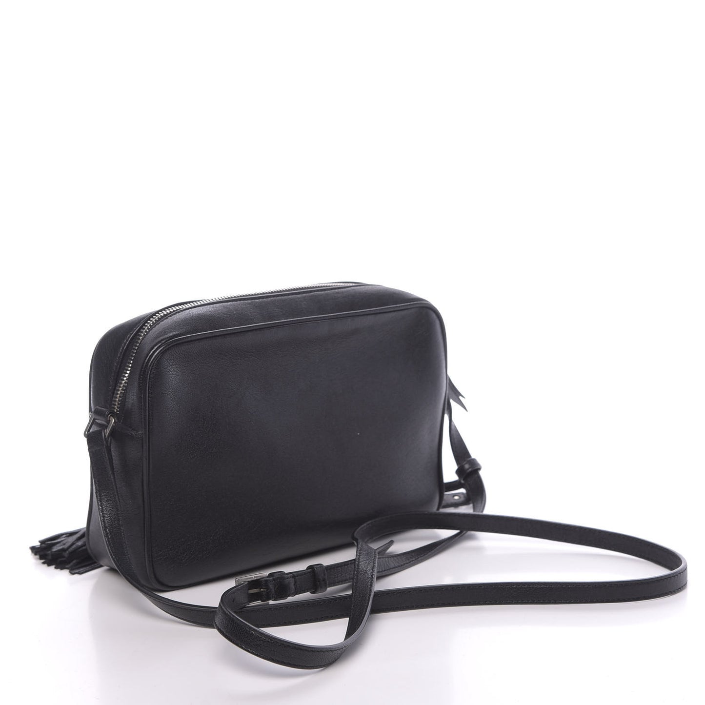 Lambskin Monogram Small Lou Camera Bag Black