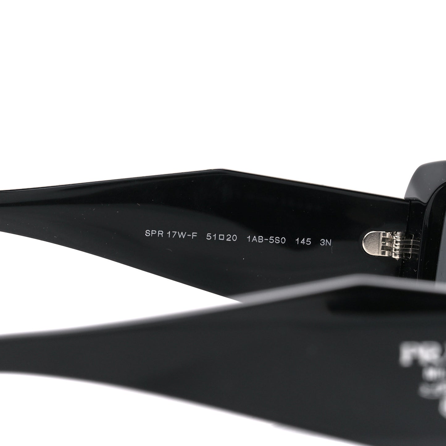 Acetate Symbole Sunglasses SPR 17W Black