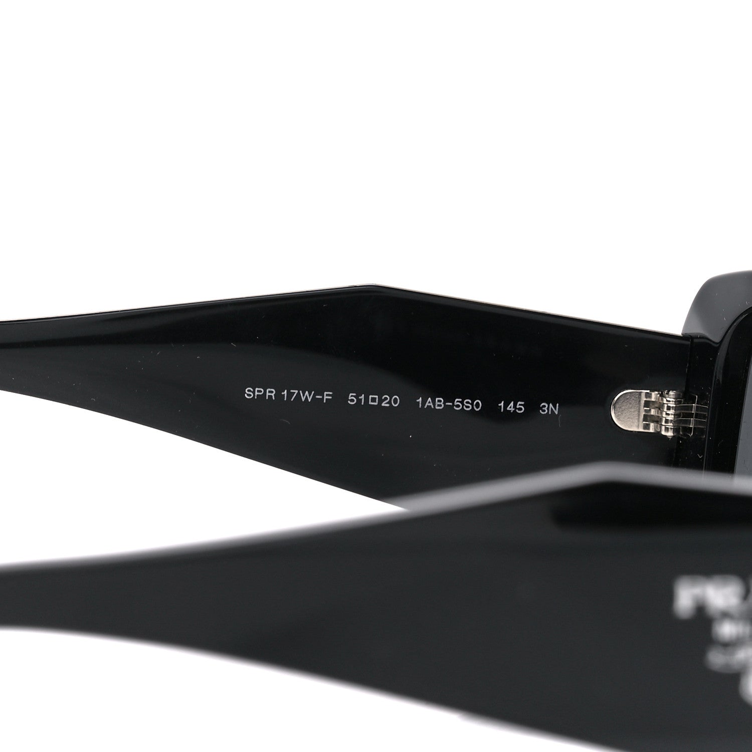 Prada Acetate Symbole Sunglasses SPR 17W Black 5 of 8