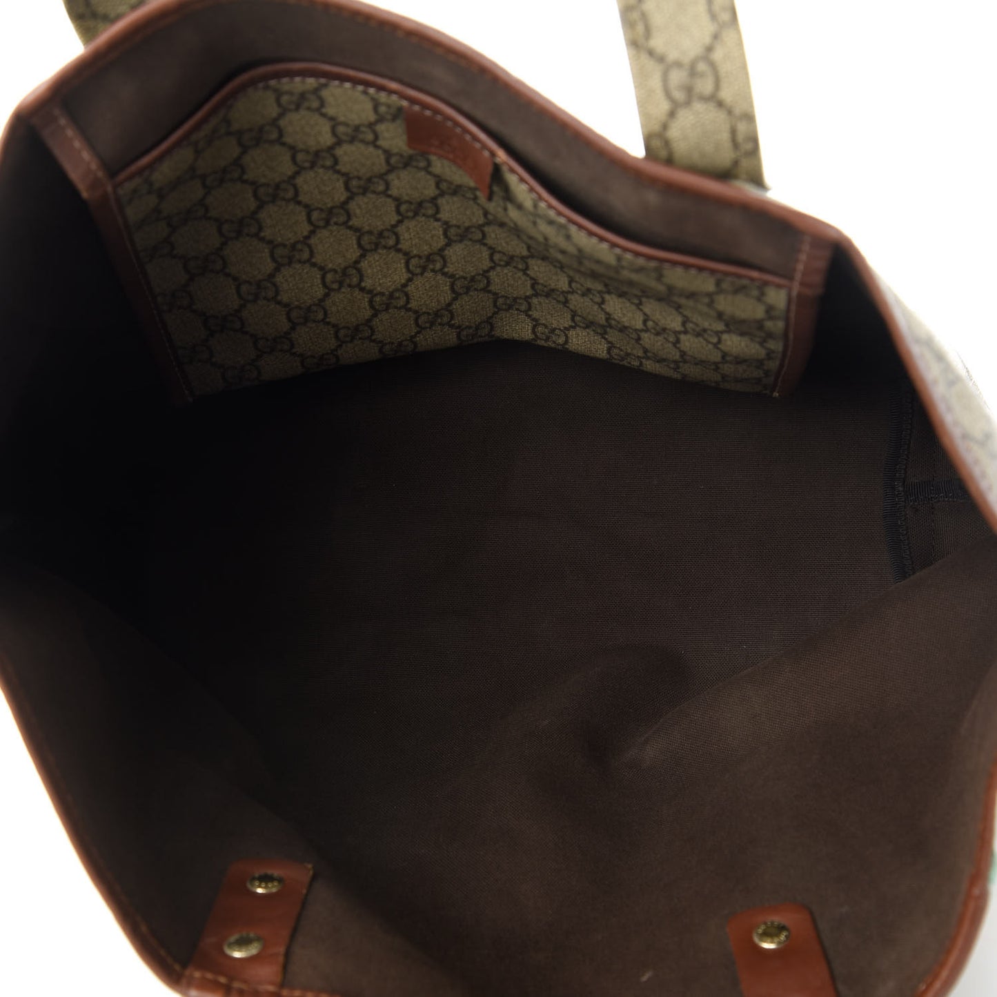 GG Plus Monogram Medium Signature Web Loop Tote Brown