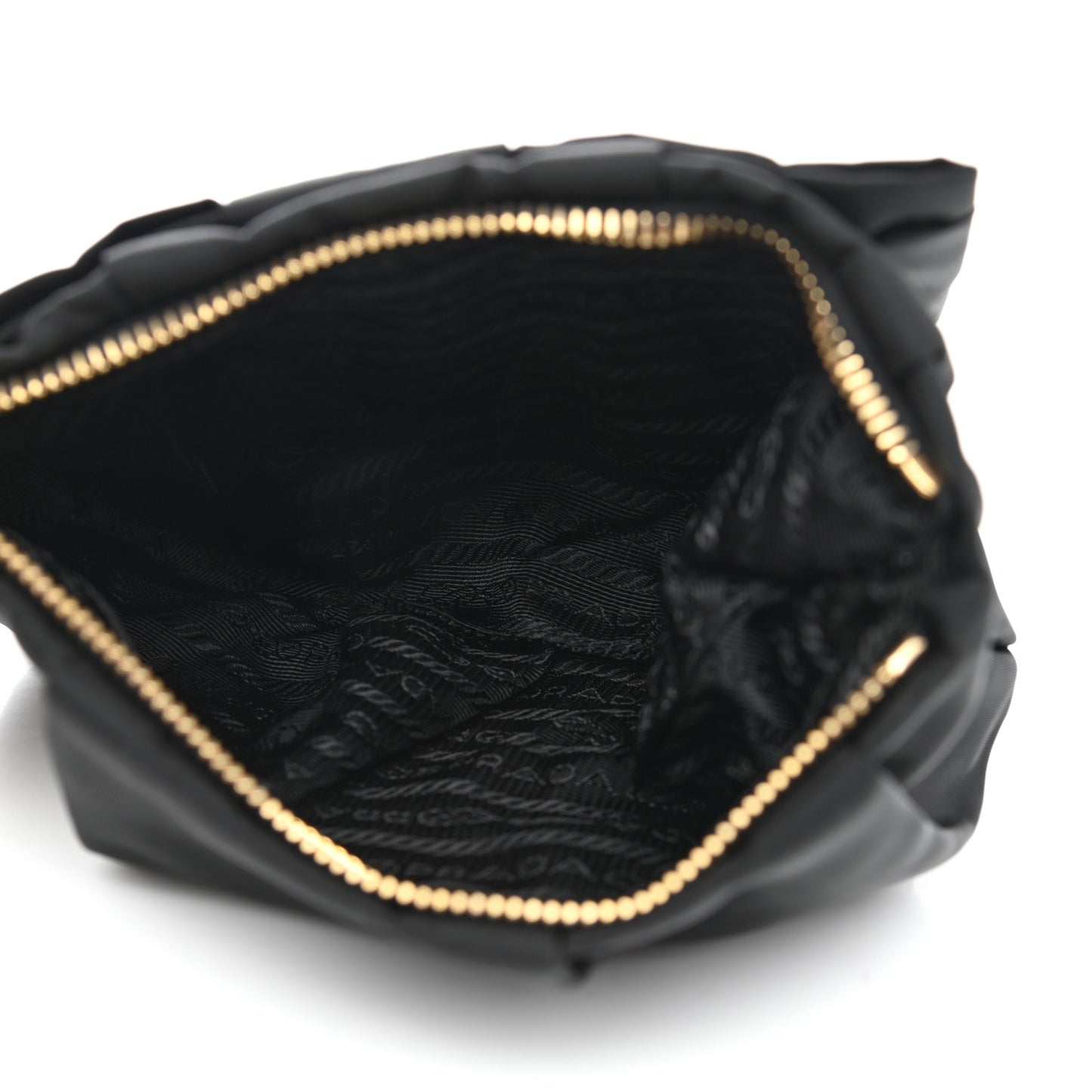 Tessuto Nylon Bow Wristlet Black