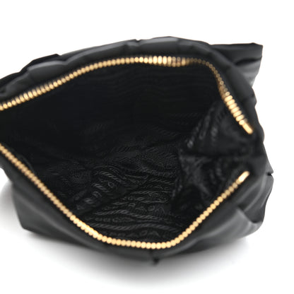 Prada Tessuto Nylon Bow Wristlet Black 8 of 10