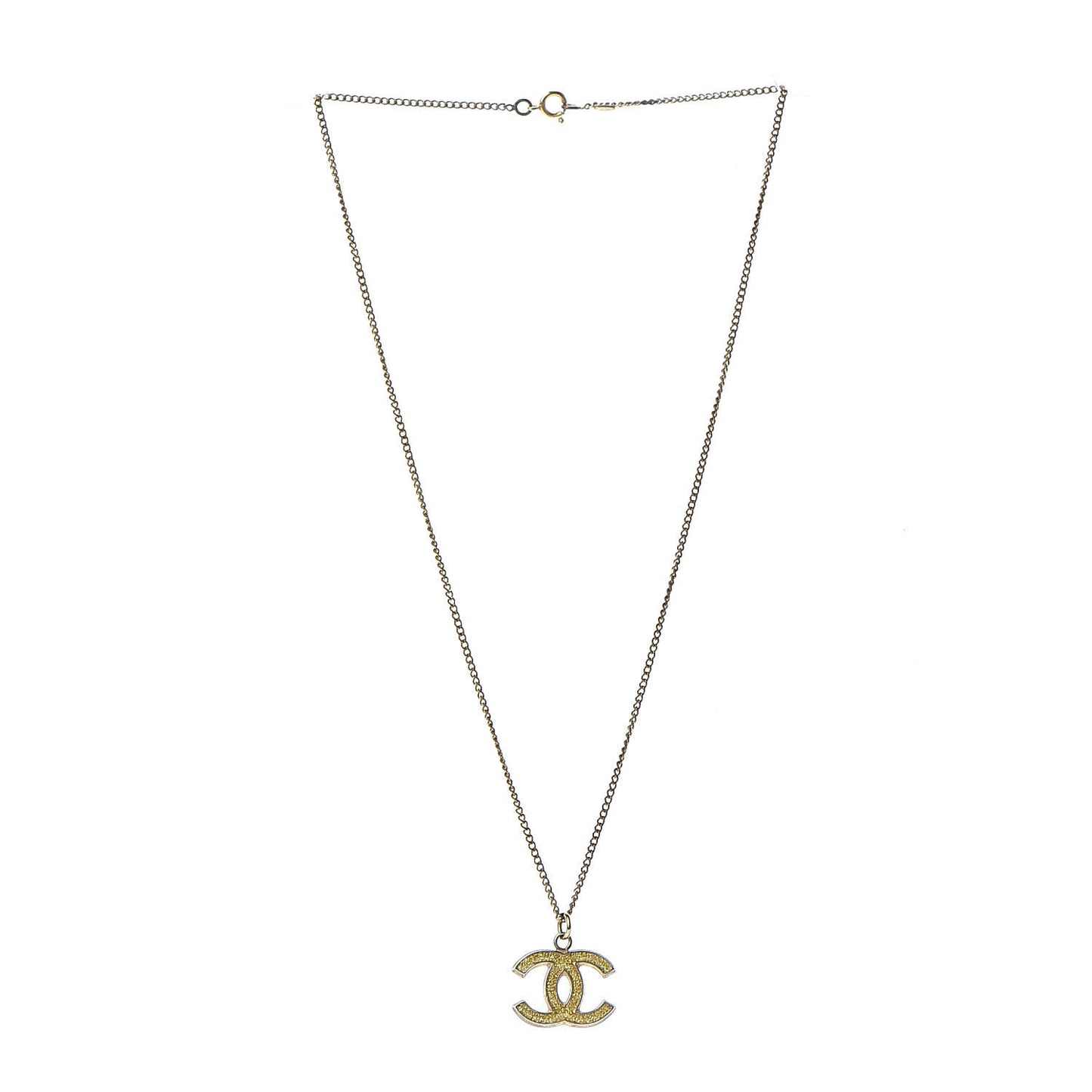 CC Pendant Necklace Gold