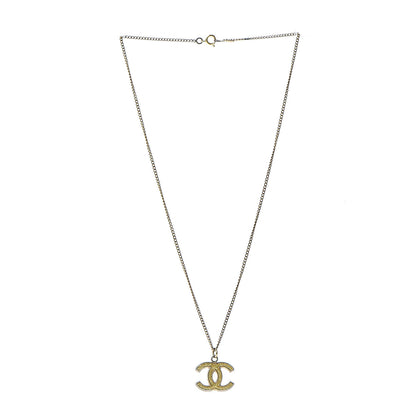 Chanel CC Pendant Necklace Gold 3 of 6