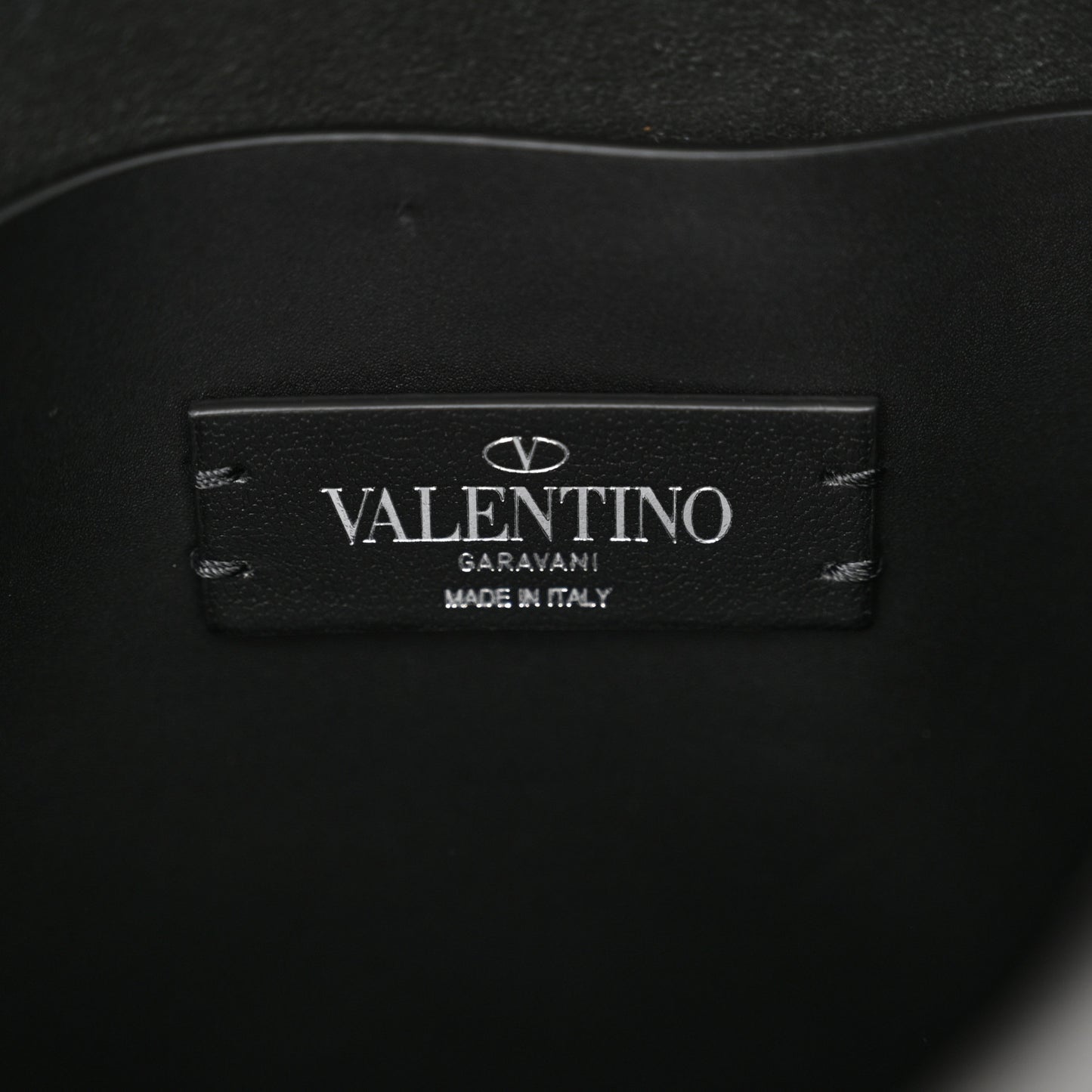 Smooth Calfskin Mens VLogo Messenger Black