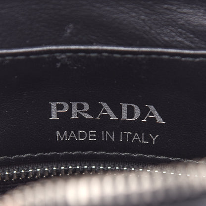 Prada Soft Calfskin Diagramme Crossbody Bag Black 6 of 10