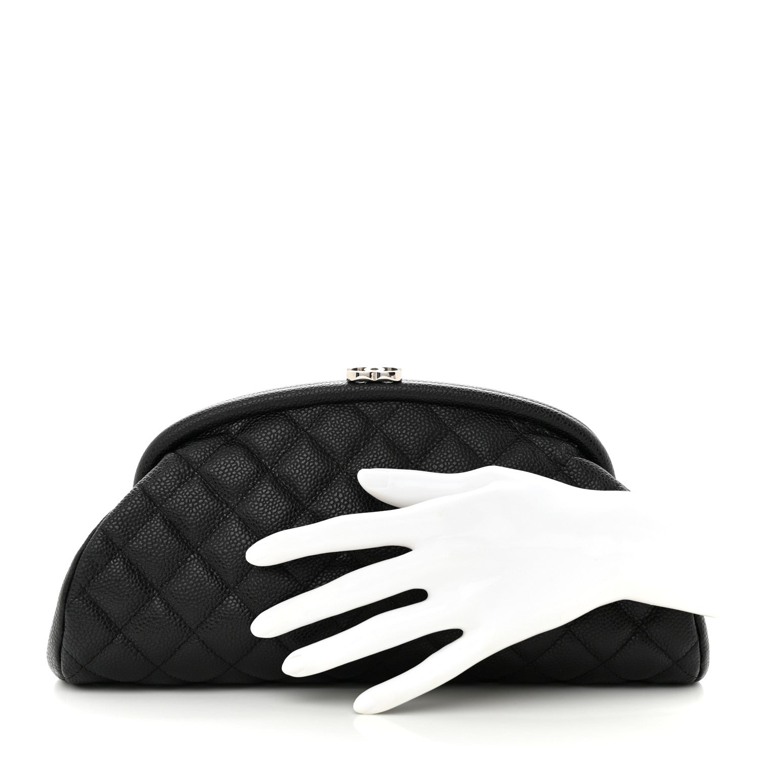 Chanel Caviar Quilted Timeless Clutch Black 2 of 10