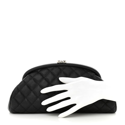 Chanel Caviar Quilted Timeless Clutch Black 2 of 10