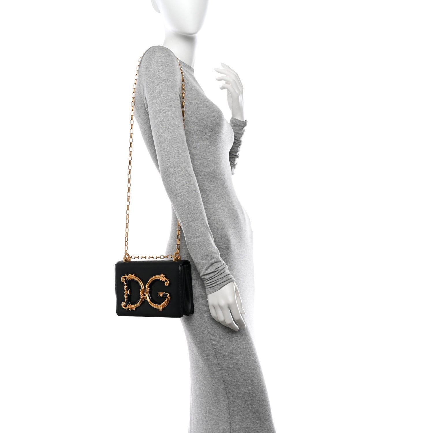 Dolce & Gabbana DOLCE GABBANA Nappa DG Girls Shoulder Bag Black 2 of 10