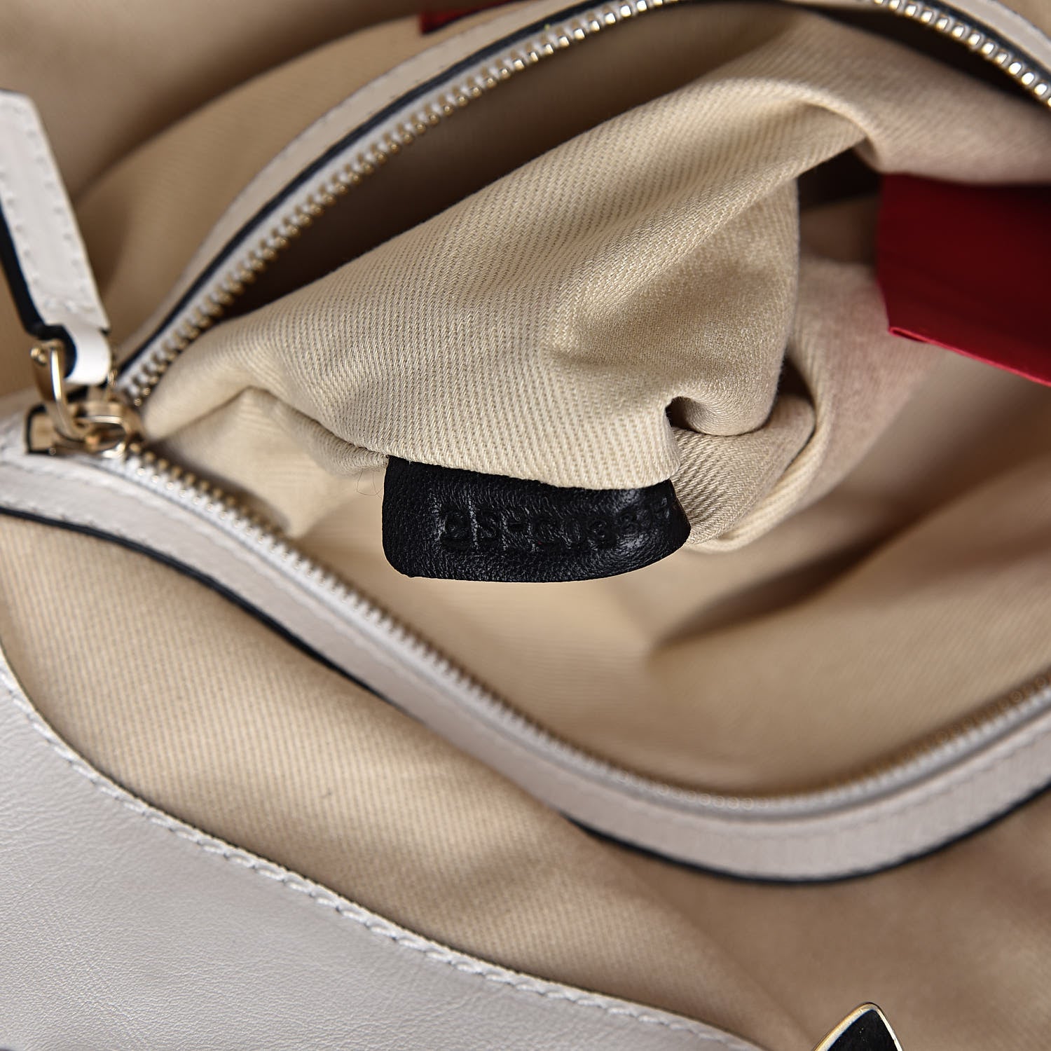 Valentino Garavani Vitello Rockstud Dome Satchel White 7 of 15
