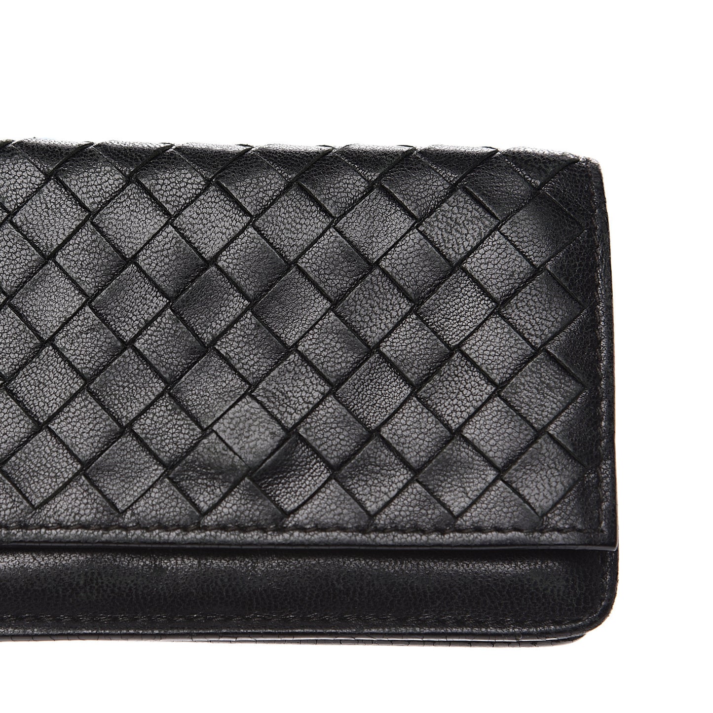 Nappa Intrecciato Card Holder Black