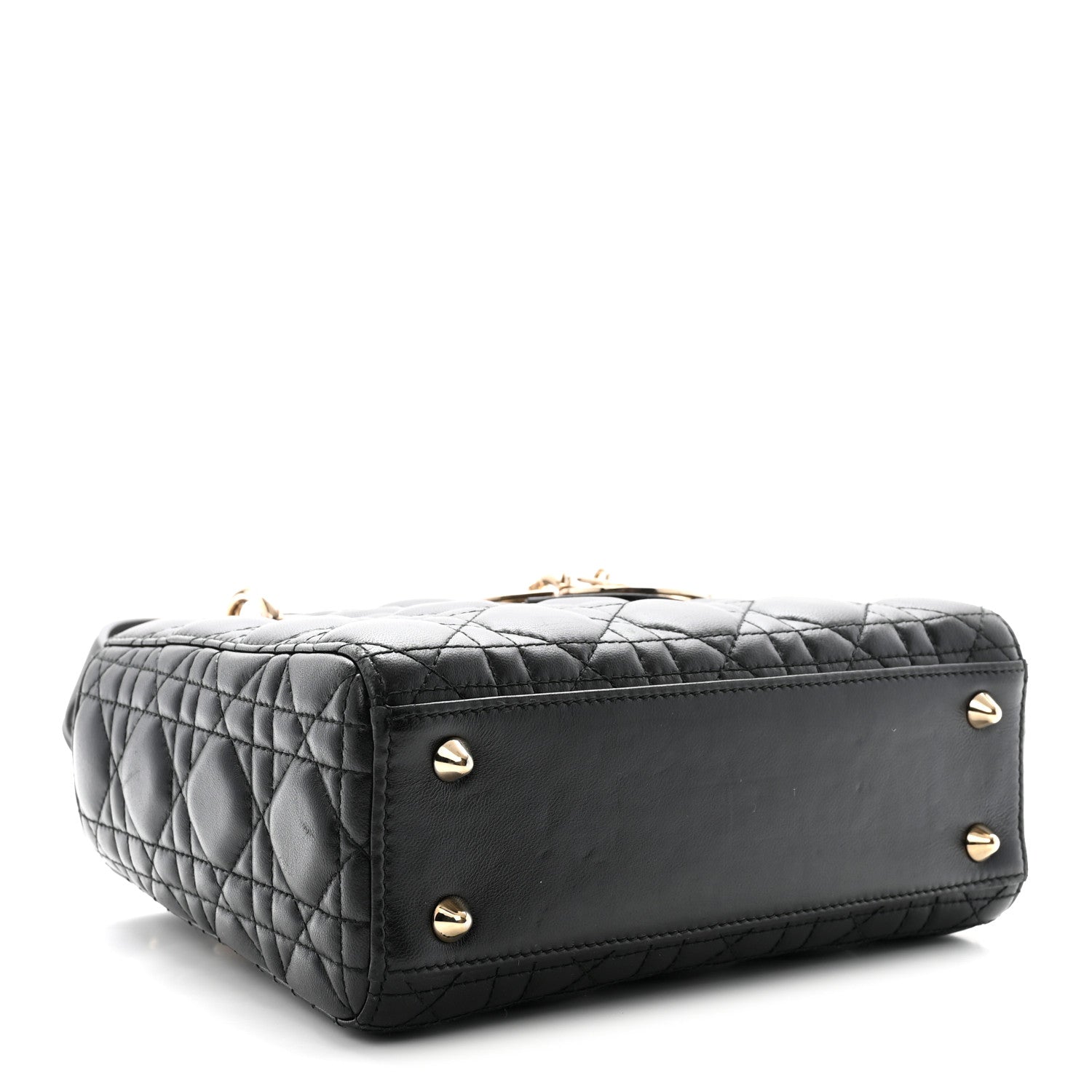 Christian Dior Lambskin Cannage Small My ABCDior Lady Dior Black 4 of 9
