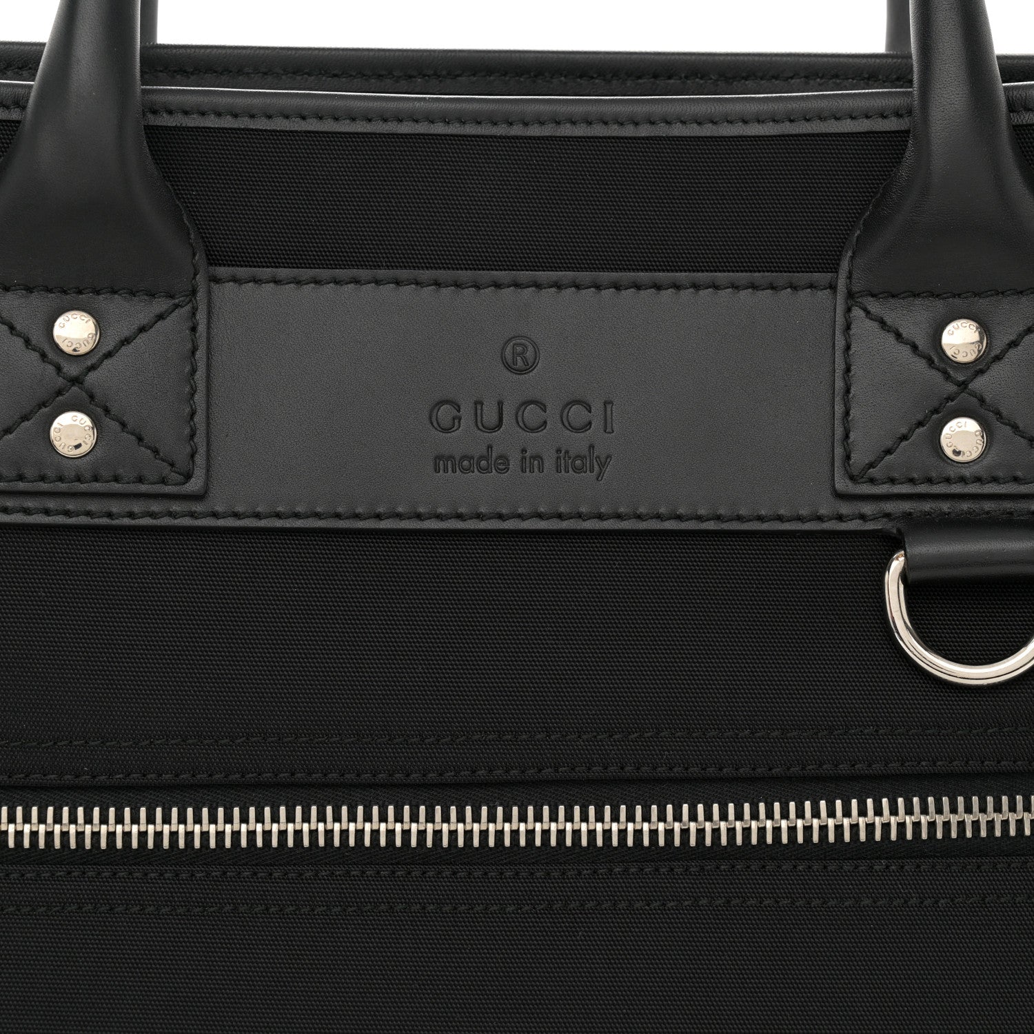 Gucci Nylon Web Briefcase Black 9 of 15