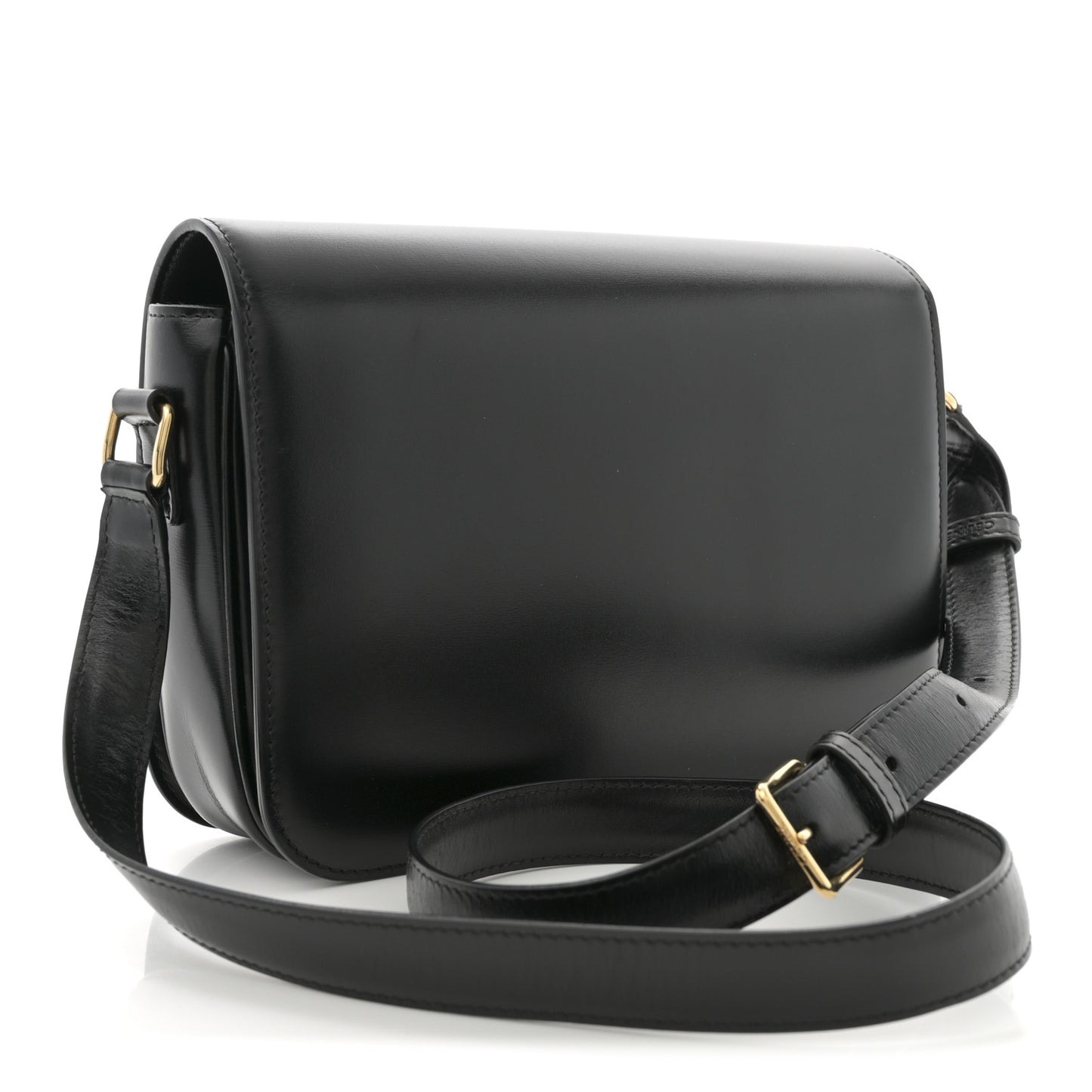 Shiny Calfskin Medium Triomphe Black