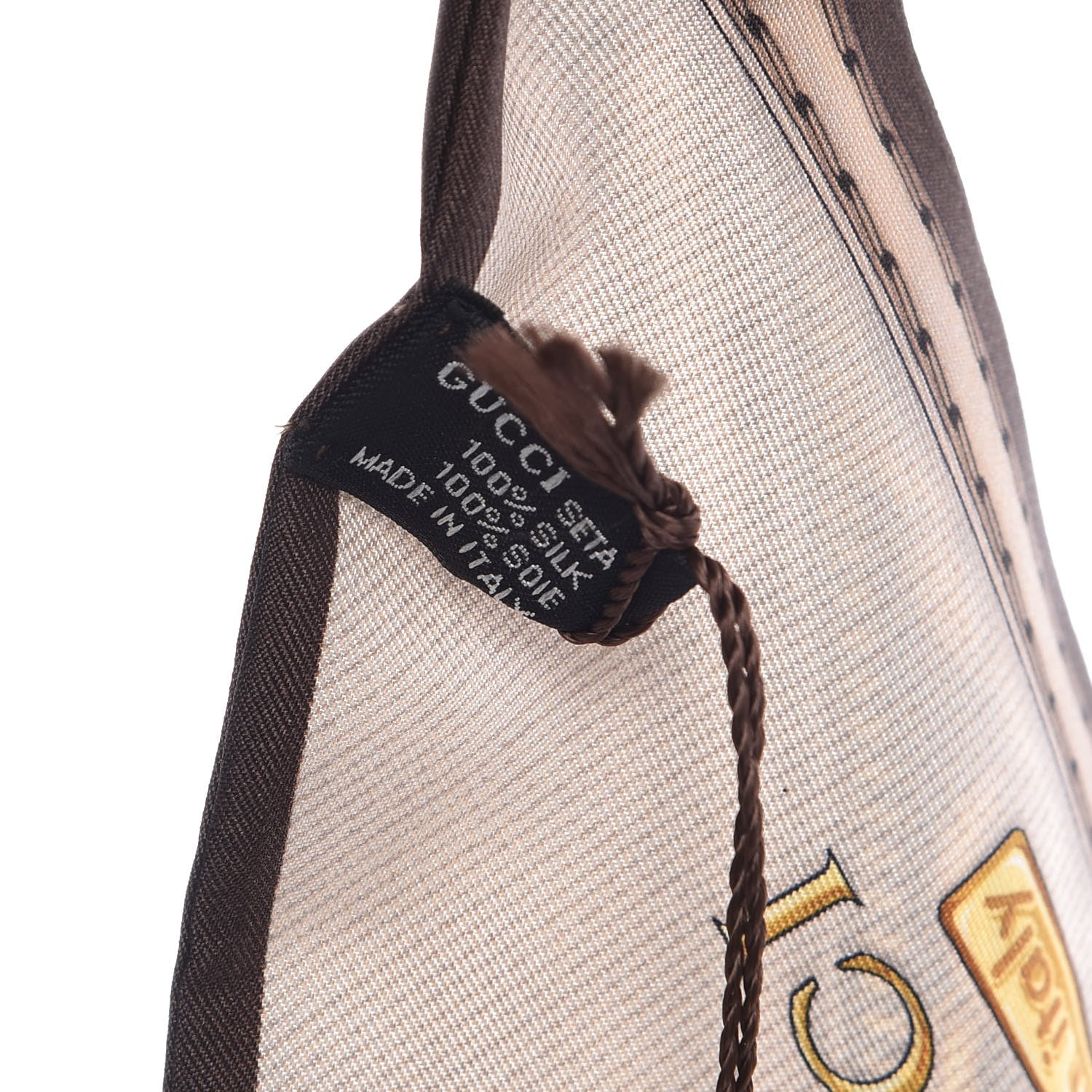 Gucci Twill Silk Monogram Web Scarf 4 of 6