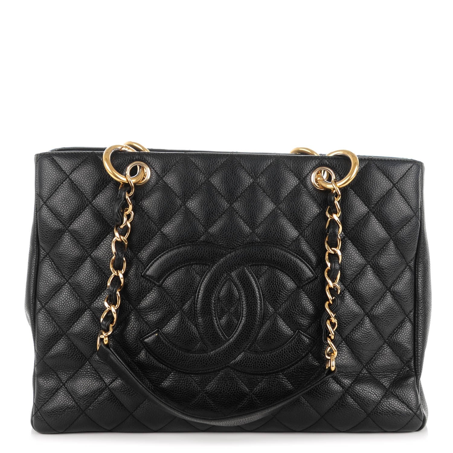 Chanel Caviar Quilted Grand Shopping Tote GST Black 1 of 7
