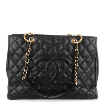 Chanel Caviar Quilted Grand Shopping Tote GST Black 1 of 7