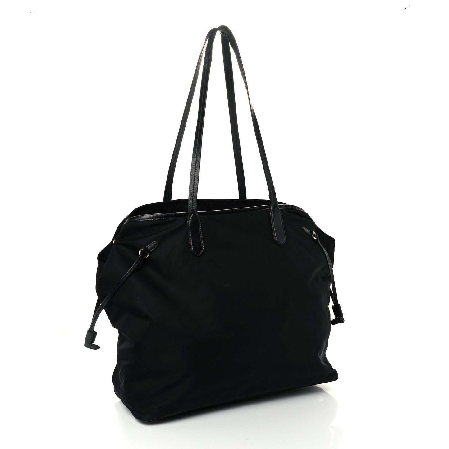 Tessuto Nylon Saffiano Tote Black