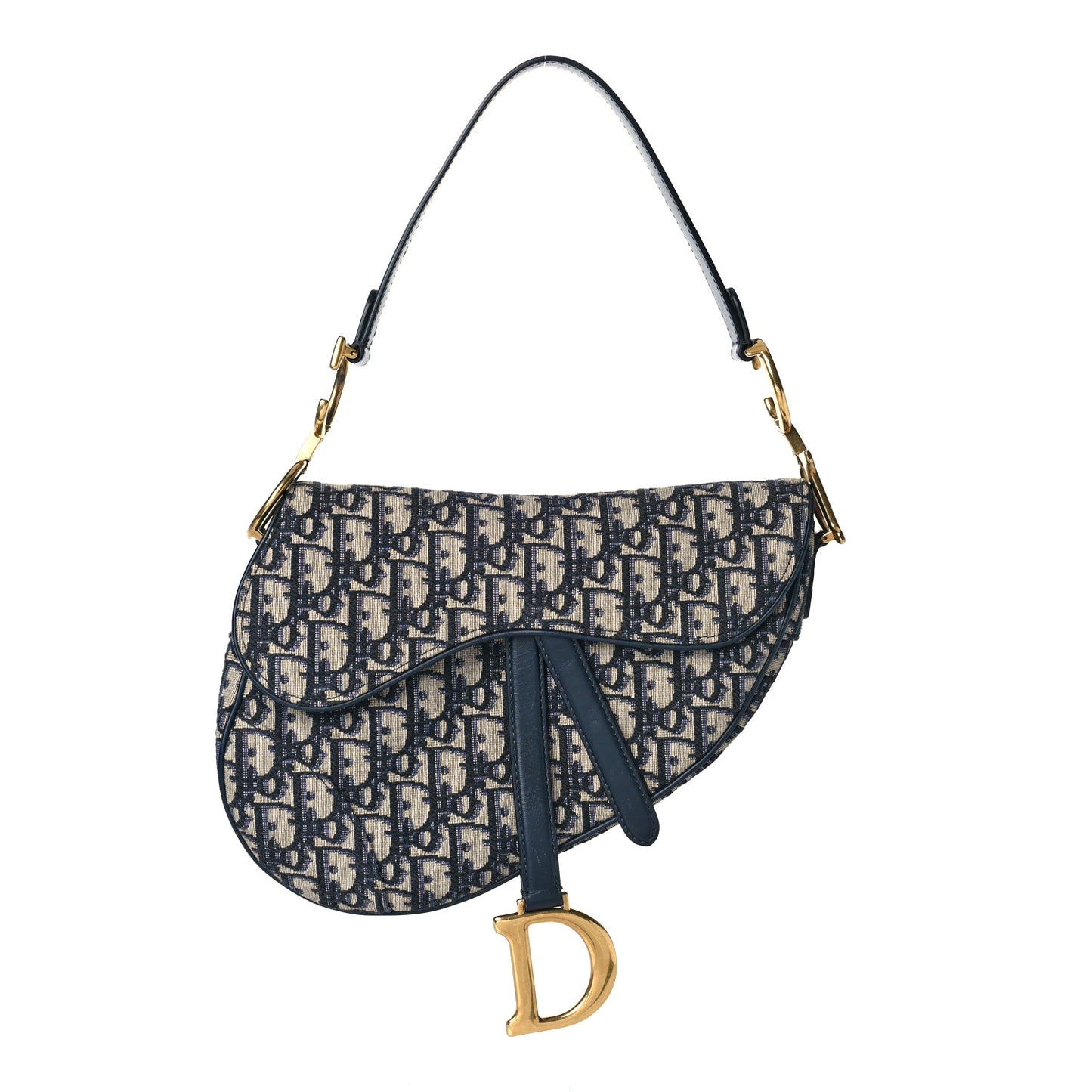 Oblique Saddle Bag Blue